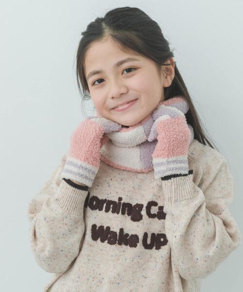 URBAN RESEARCH DOORS(アーバンリサーチドアーズ)の「マシュマロリバージブルスヌード(KIDS)(その他・キッズ・ネイビー/ピンク・ONE)」の3枚目の写真