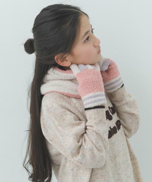 URBAN RESEARCH DOORS(アーバンリサーチドアーズ)の「マシュマロリバージブルスヌード(KIDS)(その他・キッズ・ネイビー/ピンク・ONE)」の4枚目の写真