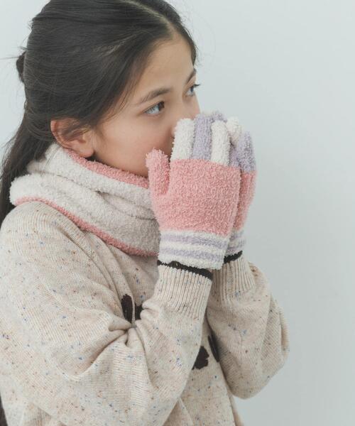 URBAN RESEARCH DOORS(アーバンリサーチドアーズ)の「マシュマロリバージブルスヌード(KIDS)(その他・キッズ・ネイビー/ピンク・ONE)」の5枚目の写真