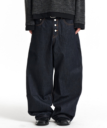KICHUL（キチョル）の「Midnight Raw Wide Denim Pants (Indigo)（デニムパンツ）」