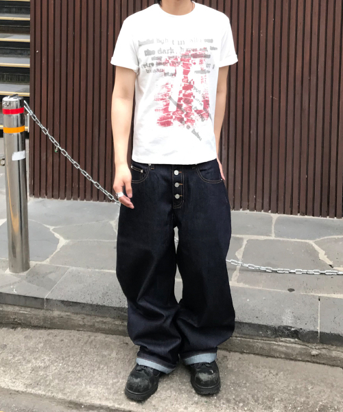 KICHUL(キチョル)の「Midnight Raw Wide Denim Pants (Indigo)(デニムパンツ・メンズ・その他・SMALL/MEDIUM/LARGE)」の1枚目の写真