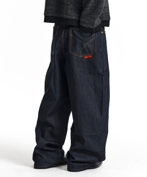 KICHUL(キチョル)の「Midnight Raw Wide Denim Pants (Indigo)(デニムパンツ・メンズ・その他・SMALL/MEDIUM/LARGE)」の6枚目の写真