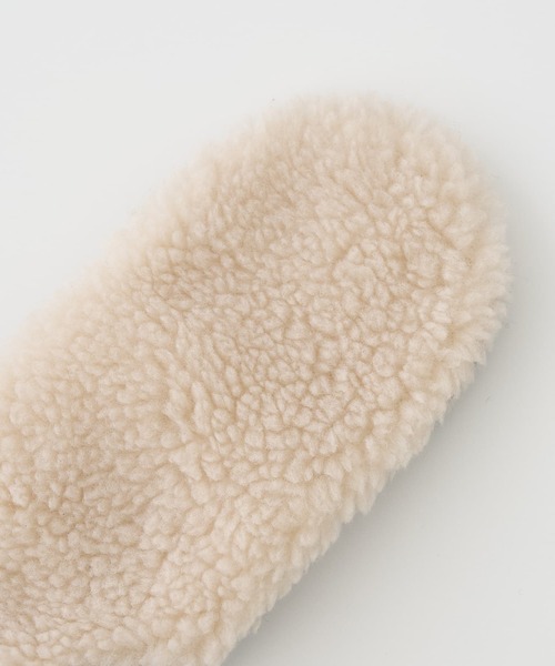 collex（コレックス）の「【福田手袋】【タッチパネル対応】ボアミトングローブ（手袋・レディース・ブラック/アイボリー/チャコールグレー・フリー）」の21枚目の写真