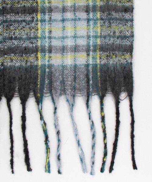 FREAK'S STORE(フリークスストア)の「チェック柄 ボリューム マフラー(マフラー・メンズ・ブラック/オリーブ/ブラウン/ベージュ/ネイビー・ONE SIZE)」の11枚目の写真