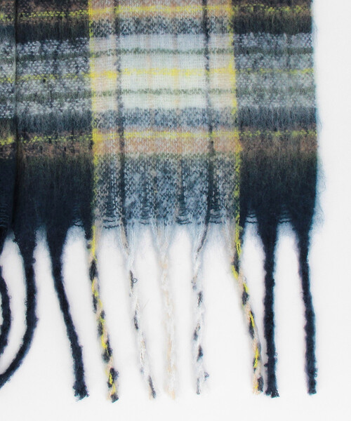 FREAK'S STORE(フリークスストア)の「チェック柄 ボリューム マフラー(マフラー・メンズ・ブラック/オリーブ/ブラウン/ベージュ/ネイビー・ONE SIZE)」の15枚目の写真