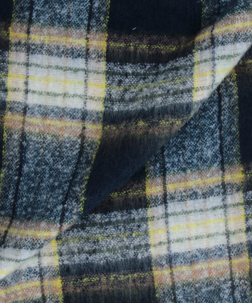 FREAK'S STORE(フリークスストア)の「チェック柄 ボリューム マフラー(マフラー・メンズ・ブラック/オリーブ/ブラウン/ベージュ/ネイビー・ONE SIZE)」の16枚目の写真