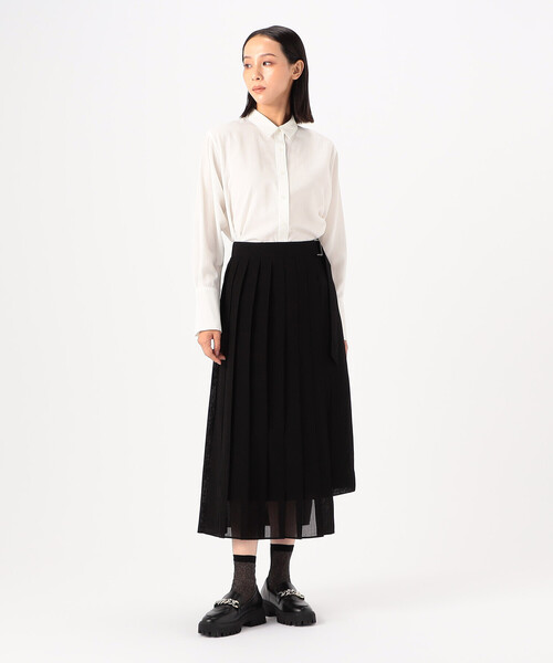 COMME CA(コムサ)の「〔 Sサイズ 〕 ソフトダンガリー シャツ(シャツ/ブラウス・レディース・ホワイト・5号)」の2枚目の写真