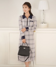 フラワー 襟付き ニット ワンピース le reve vaniller（ワンピース