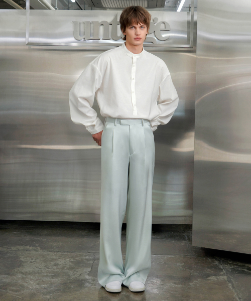 UNTAGE（アンテージ）の「リネンヘンリーシャツ[ホワイト(ユニセックス)]_UTS-FS83（シャツ/ブラウス・メンズ・その他・MEDIUM/LARGE）」の3枚目の写真