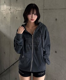 カモフラージュダブルジップクロップドパーカー（パーカー）｜ZIPPER