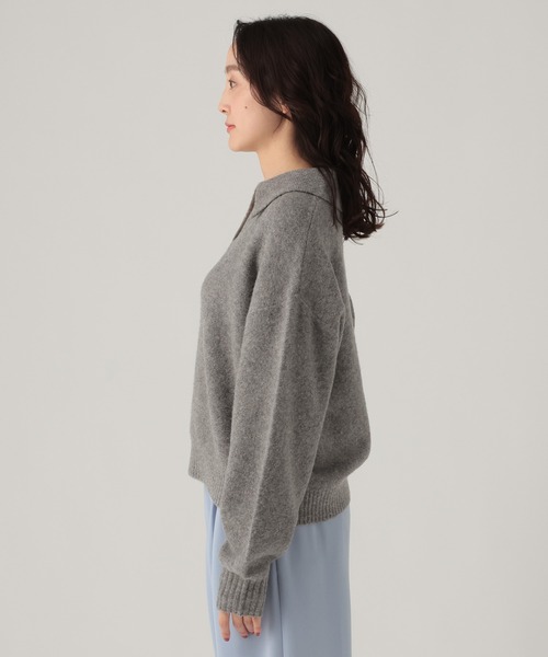 Elura（エルーラ）の「襟付きニット/636906（ニット/セーター・レディース・ホワイト/イエロー/グレー・FREE）」の11枚目の写真