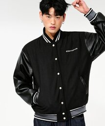 PIECEMAKER（ピースメーカー）の「TEETH VARSITY WOOL JACKET (BLACK)（スタジャン）」