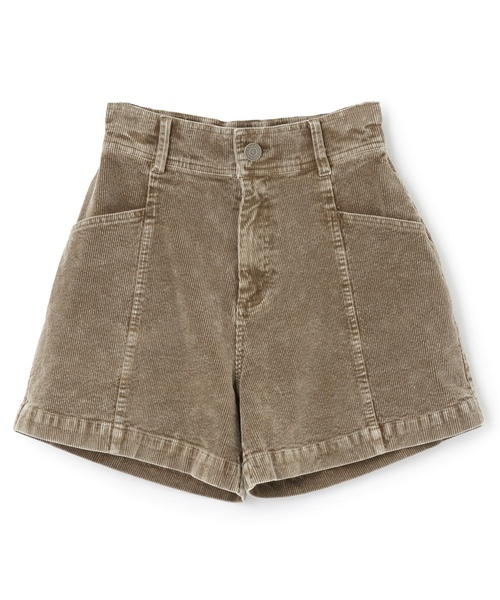 d.i.a ラビットファー付きサイド編み上げコーデュロイショートパンツ d.i.a ラビットファー付きサイド編み上げコーデュロイショートパンツ