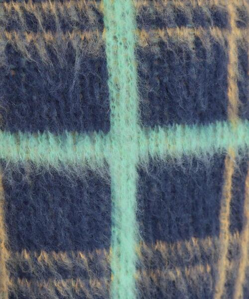 Cutie Blonde（キューティーブロンド）の「【S-LL】女性らしさ漂う ふわふわチェック柄ニット（ニット/セーター・レディース・ホワイト系2/ネイビー系1/ピンク系・01/02/04/03）」の11枚目の写真