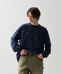 ORDINARY STRIPE LONGSLEEVE NAVY