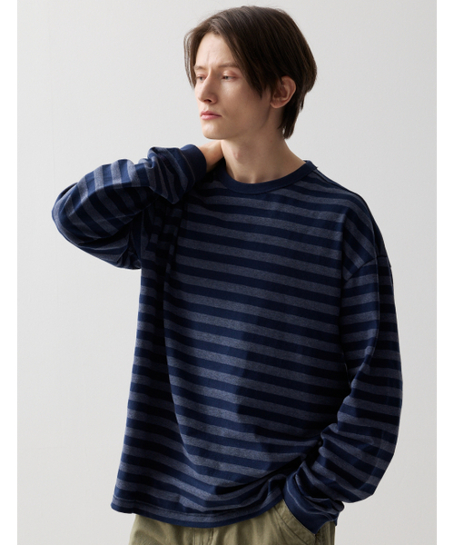 NAMERCLOTHING(ネイマークローディング)の「ORDINARY STRIPE LONGSLEEVE NAVY(Tシャツ/カットソー・レディース・その他・MEDIUM/LARGE/X-LARGE)」の5枚目の写真