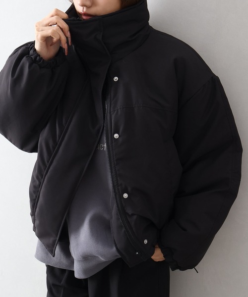 セール】スタンドZIPフェイクダウン（ダウンジャケット/コート