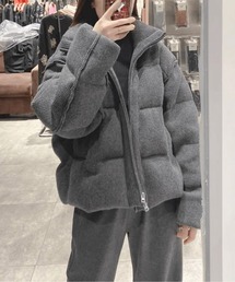 AMAJI（アマジ）の「スタンドネック中綿ニットダウンジャケット（ダウンジャケット/コート）」