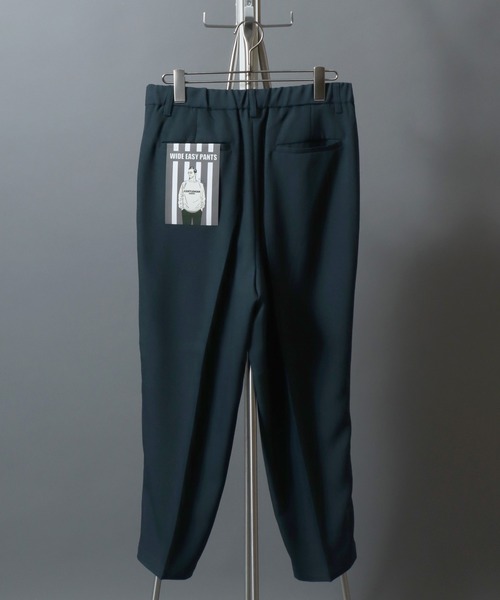 ANPAS（アンパス）の「Poly Serge Pull-on Trousers/ポリサージワイドイージートラウザーパンツ スラックス ボトムス メンズ テーパード（スラックス・メンズ・チャコールグレー/ブラック/グリーン/ブラウン・S/M/L/LL）」の18枚目の写真