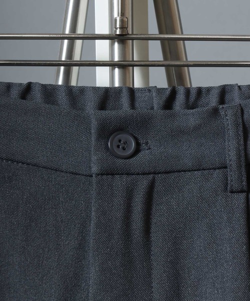 ANPAS（アンパス）の「Poly Serge Pull-on Trousers/ポリサージワイドイージートラウザーパンツ スラックス ボトムス メンズ テーパード（スラックス・メンズ・チャコールグレー/ブラック/グリーン/ブラウン・S/M/L/LL）」の17枚目の写真
