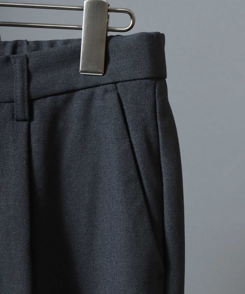 ANPAS（アンパス）の「Poly Serge Pull-on Trousers/ポリサージワイドイージートラウザーパンツ スラックス ボトムス メンズ テーパード（スラックス・メンズ・チャコールグレー/ブラック/グリーン/ブラウン・S/M/L/LL）」の15枚目の写真