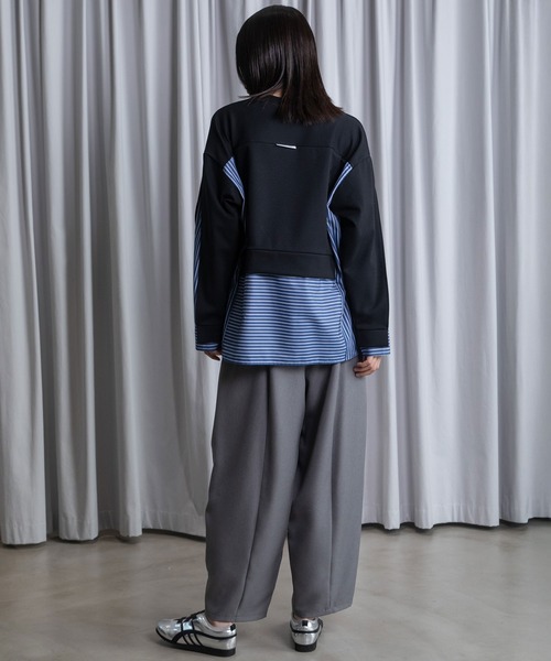 MARECHAL TERRE(マルシャルテル)の「レイヤードデザイントップス(Tシャツ/カットソー・レディース・ブラック/アイボリー/ネイビー/ブルー・MEDIUM)」の20枚目の写真