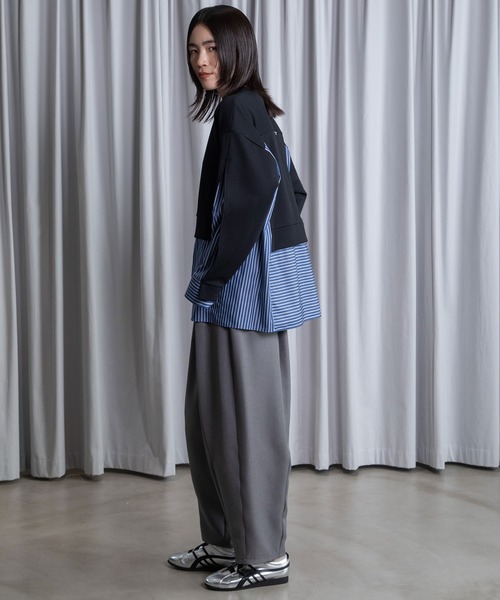 MARECHAL TERRE(マルシャルテル)の「レイヤードデザイントップス(Tシャツ/カットソー・レディース・ブラック/アイボリー/ネイビー/ブルー・MEDIUM)」の21枚目の写真