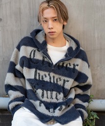 WEGO | WEGO/シャギーグラフィックZIPパーカー(パーカー)