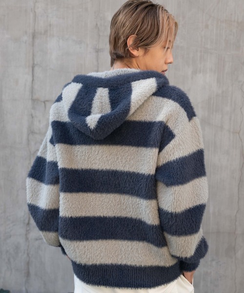 WEGO（ウィゴー）の「WEGO/シャギーグラフィックZIPパーカー（パーカー・メンズ・ブラック/レッド系その他/グレー系その他5・MEDIUM/LARGE）」の10枚目の写真