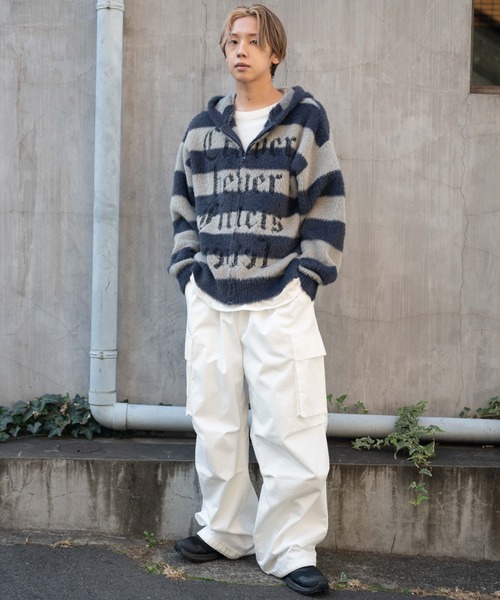 WEGO（ウィゴー）の「WEGO/シャギーグラフィックZIPパーカー（パーカー・メンズ・ブラック/レッド系その他/グレー系その他5・MEDIUM/LARGE）」の12枚目の写真