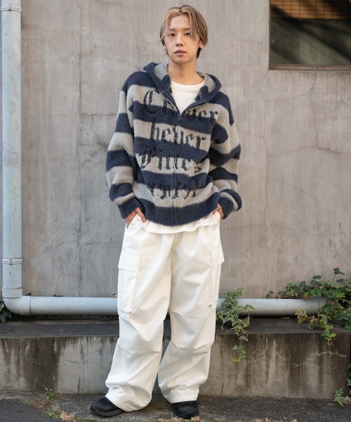 WEGO（ウィゴー）の「WEGO/シャギーグラフィックZIPパーカー（パーカー・メンズ・ブラック/レッド系その他/グレー系その他5・MEDIUM/LARGE）」の13枚目の写真