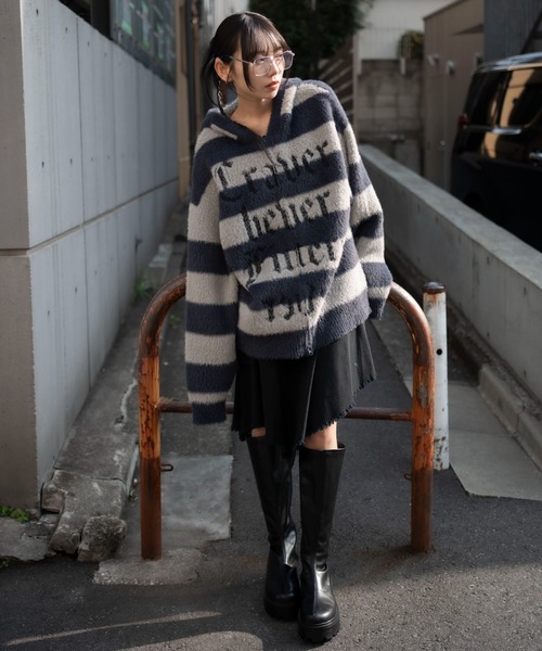 WEGO（ウィゴー）の「WEGO/シャギーグラフィックZIPパーカー（パーカー・メンズ・ブラック/レッド系その他/グレー系その他5・MEDIUM/LARGE）」の17枚目の写真