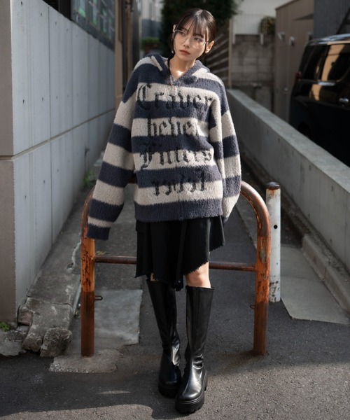 WEGO（ウィゴー）の「WEGO/シャギーグラフィックZIPパーカー（パーカー・メンズ・ブラック/レッド系その他/グレー系その他5・MEDIUM/LARGE）」の18枚目の写真