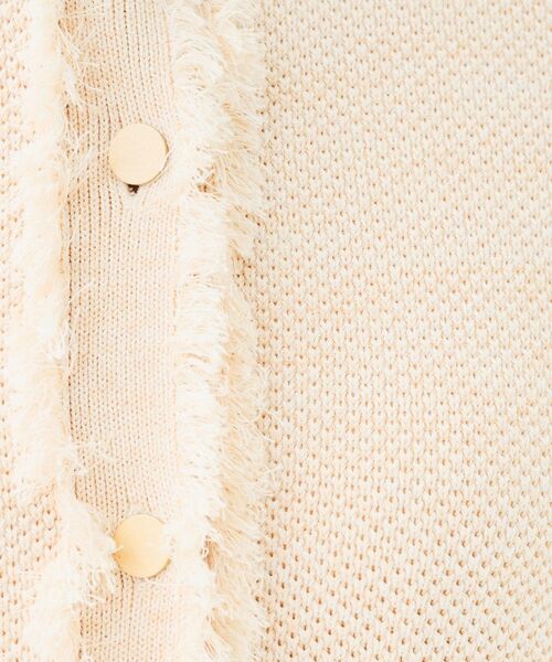 UNTITLED（アンタイトル）の「【洗える/ジャケット風】ツイードニットカーディガン（カーディガン/ボレロ・レディース・ブルー系3/ピンク系4/ベージュ系その他6/ネイビー・44/04/48/02/00）」の15枚目の写真