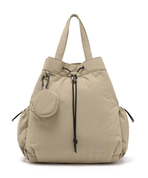 LEMINE（ルマイン）の「String tote and back pack (beige)（バックパック/リュック）」