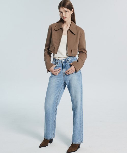 RACLEUR（ラクレール）の「フィッテッドクロップジャケット [ブラウン]（その他アウター・レディース・その他・SMALL/MEDIUM）」の2枚目の写真
