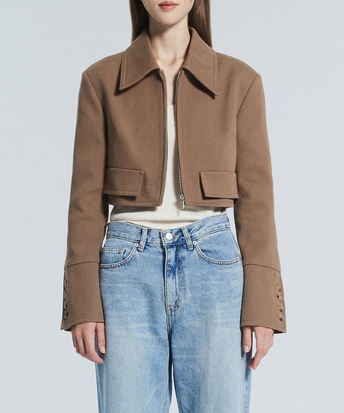 RACLEUR（ラクレール）の「フィッテッドクロップジャケット [ブラウン]（その他アウター・レディース・その他・SMALL/MEDIUM）」の3枚目の写真