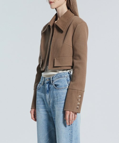RACLEUR（ラクレール）の「フィッテッドクロップジャケット [ブラウン]（その他アウター・レディース・その他・SMALL/MEDIUM）」の4枚目の写真