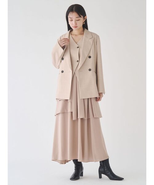 LAGUNAMOON（ラグナムーン）の「カフスダブルテーラードジャケット（テーラードジャケット・レディース・グレー/チャコールグレー/ベージュ・FREE）」の8枚目の写真