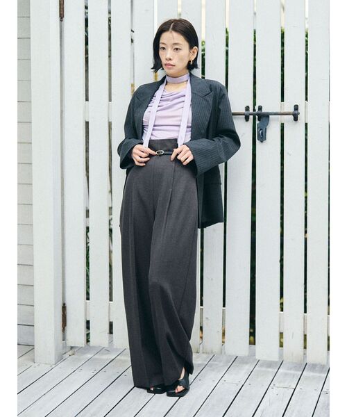 LAGUNAMOON（ラグナムーン）の「カフスダブルテーラードジャケット（テーラードジャケット・レディース・グレー/チャコールグレー/ベージュ・FREE）」の13枚目の写真