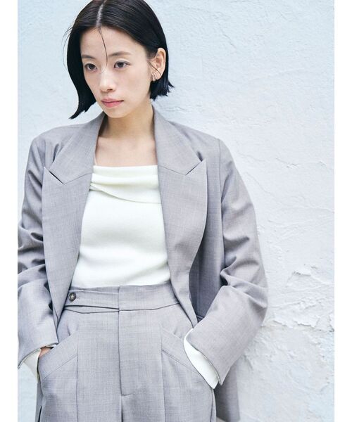 LAGUNAMOON（ラグナムーン）の「カフスダブルテーラードジャケット（テーラードジャケット・レディース・グレー/チャコールグレー/ベージュ・FREE）」の16枚目の写真