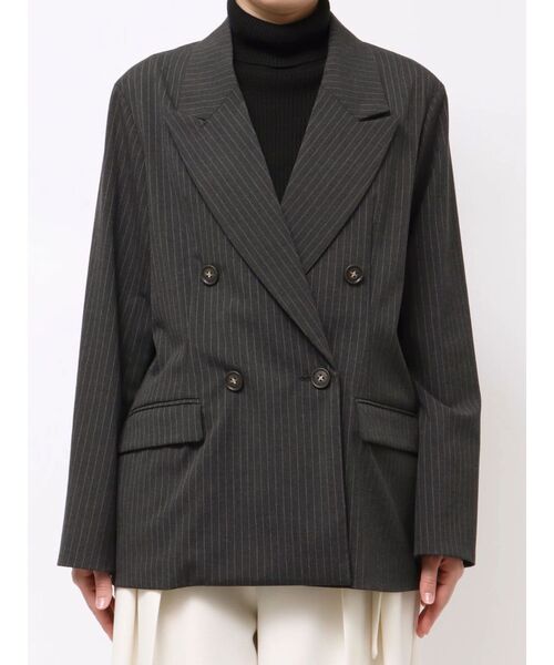 LAGUNAMOON（ラグナムーン）の「カフスダブルテーラードジャケット（テーラードジャケット・レディース・グレー/チャコールグレー/ベージュ・FREE）」の19枚目の写真