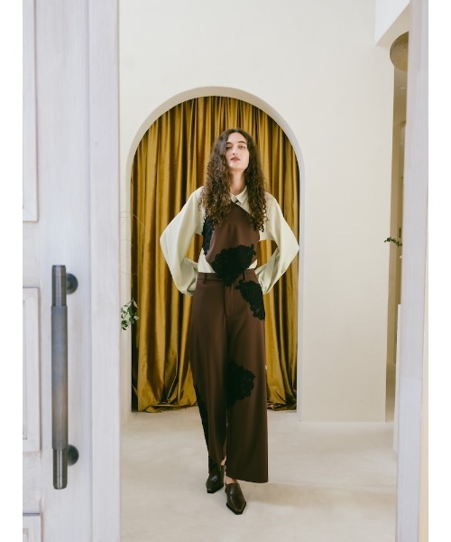 sahara(サハラ)の「Lace Layout Pants/レースレイアウトパンツ(スラックス・レディース・ブラック/ブラウン/ベージュ・FREE)」の20枚目の写真
