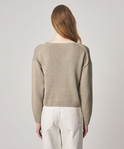 Steven Alan(スティーブンアラン)の「<Steven Alan>コットン シルク Vネック ニット(ニット/セーター・レディース・ブラック/ベージュ・FREE)」の12枚目の写真