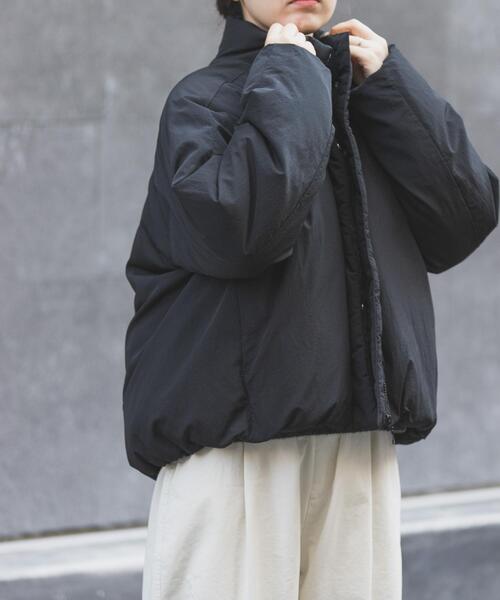 FORK&SPOON(フォークアンドスプーン)の「FORK&SPOON スタンドカラーダウンブルゾン(ブルゾン・レディース・ブラック/グリーン系その他・1)」の4枚目の写真