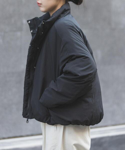 FORK&SPOON(フォークアンドスプーン)の「FORK&SPOON スタンドカラーダウンブルゾン(ブルゾン・レディース・ブラック/グリーン系その他・1)」の8枚目の写真