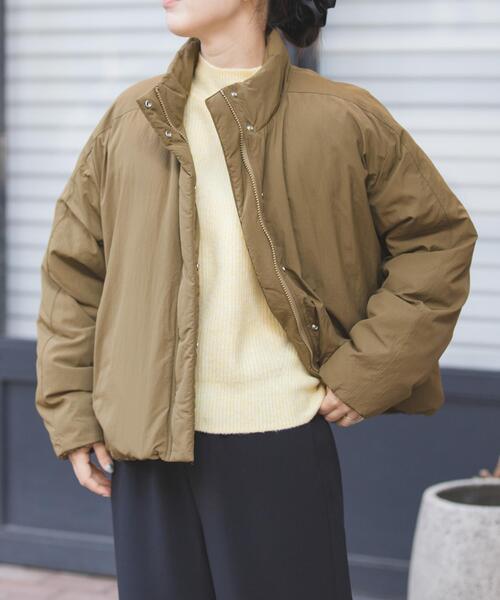 FORK&SPOON(フォークアンドスプーン)の「FORK&SPOON スタンドカラーダウンブルゾン(ブルゾン・レディース・ブラック/グリーン系その他・1)」の13枚目の写真