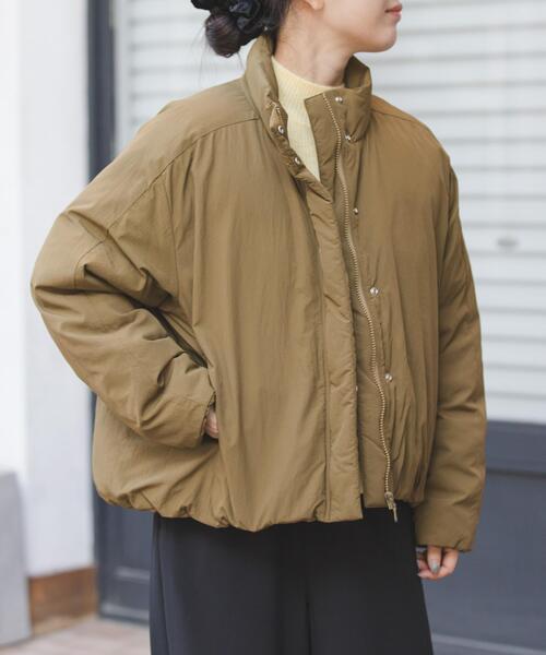 FORK&SPOON(フォークアンドスプーン)の「FORK&SPOON スタンドカラーダウンブルゾン(ブルゾン・レディース・ブラック/グリーン系その他・1)」の17枚目の写真