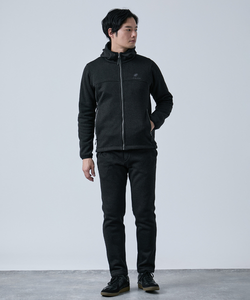 B.C STOCK(ベーセーストック)の「METORO FLEEX フードブルゾン(パーカー・メンズ・ブラック/ネイビー/ライトグレー・SMALL/MEDIUM/LARGE)」の5枚目の写真