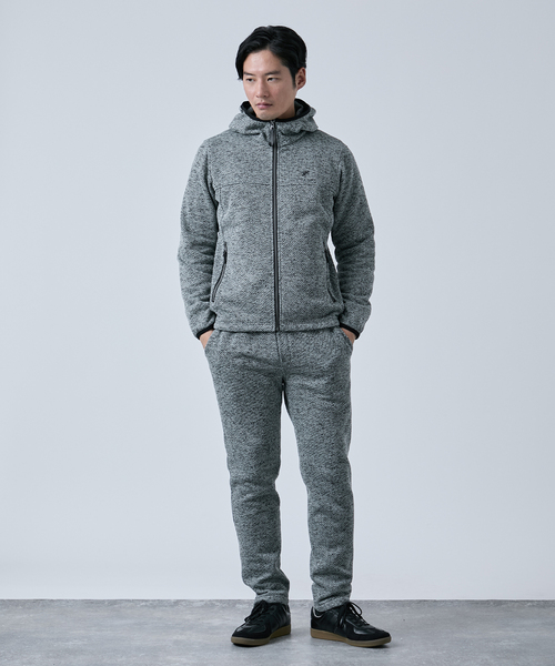 B.C STOCK(ベーセーストック)の「METORO FLEEX フードブルゾン(パーカー・メンズ・ブラック/ネイビー/ライトグレー・SMALL/MEDIUM/LARGE)」の9枚目の写真